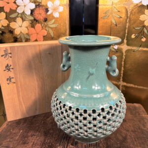Emerald Green Ceramic Flower Vase